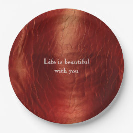 Prato De Papel Vermelho Ocidental