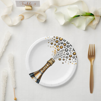 Prato De Papel Véspera de ano novo