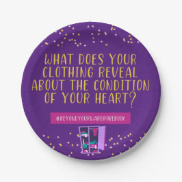 Prato De Papel Vestuário Revela Sua Placa De Papel Cardíaco