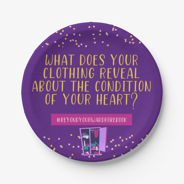 Prato De Papel Vestuário Revela Sua Placa De Papel Cardíaco (Frente)