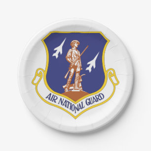 Prato De Papel Veterano Militar da Guarda Aérea Nacional