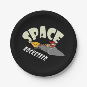 Prato De Papel Viagem espacial de um foguetão