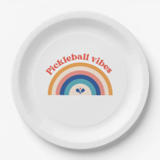 Prato De Papel Vibes de Pickleball | Placas de papel para partes