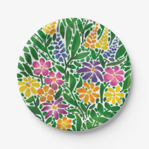 Vibrante Abstrato Floral