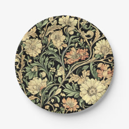 Prato De Papel Victorian-style floral pattern 