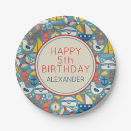 Prato De Papel Vida marinha marítima marítima náutica e costeira 