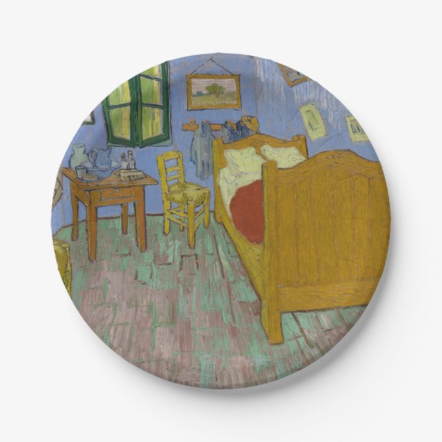 Prato De Papel Vincent Van Gogh Bedroom Painting (Frente)