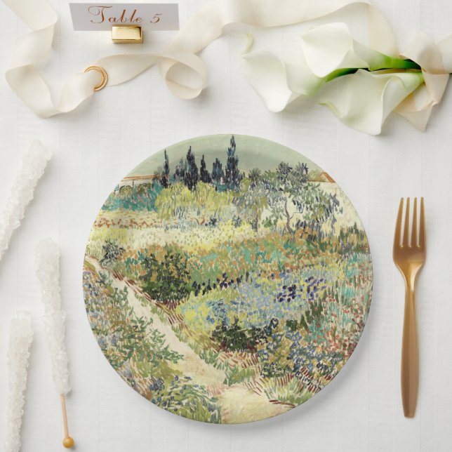 Prato De Papel Vincent Van Gogh Garden em Arles (Casamento)
