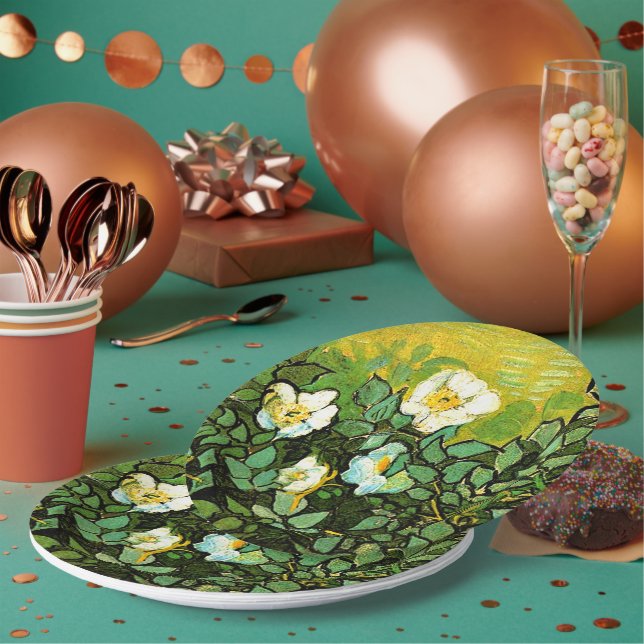 Prato De Papel Vincent van Gogh - Rosas selvagens, (Múltiplo)