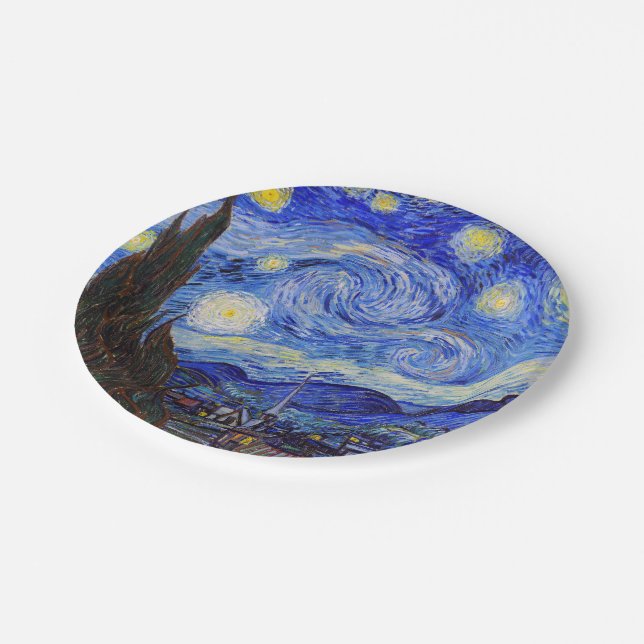 Prato De Papel Vincent Willem van Gogh , “ Starry Night ” (Inclinado)