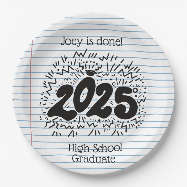 Prato De Papel Vinheta de papel folha de papel solta do Formando  (Frente)