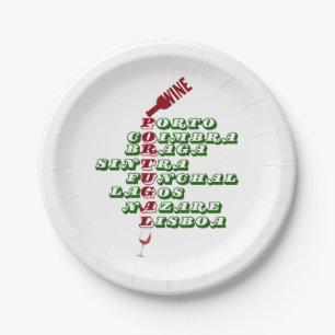 Prato De Papel Vinhos de Portugal Vinho Português