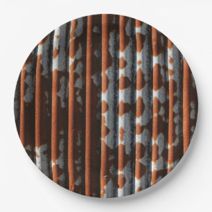 Prato De Papel Vintage Corrugado Tin Rustic Corruged Barn Tin