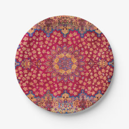 Prato De Papel Vintage Decorative Persian Floral Carpet