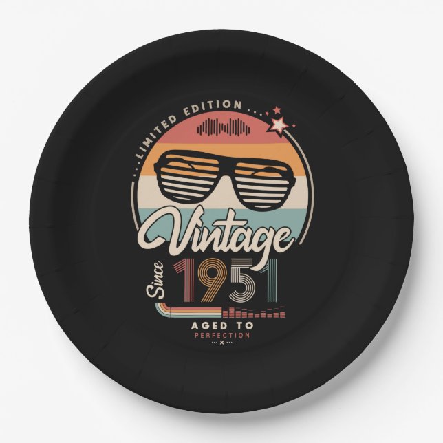 Prato De Papel Vintage desde 1951 (Frente)