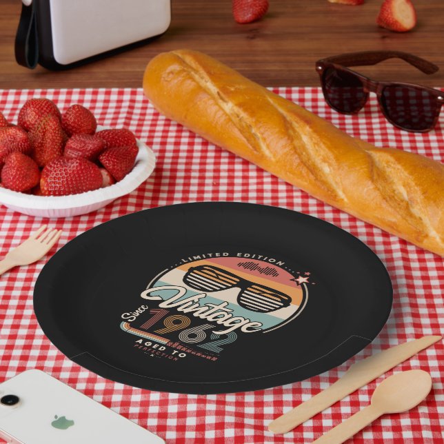 Prato De Papel Vintage desde 1962 (Piquenique)