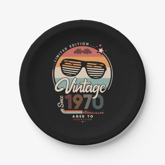 Prato De Papel Vintage desde 1970 (Frente)