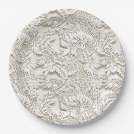 Prato De Papel Vintage Floral Wedding Lace