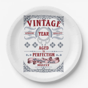 Prato De Papel Vintage Genuine Quality Aged to Perfected (Qualida