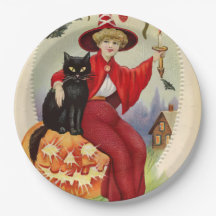Vintage Halloween Witness e Black Cat