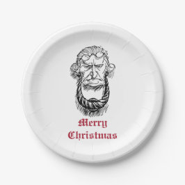 Prato De Papel Vintage Jacob Marley Dickens Um Conto de Natal