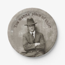 Vintage mugshot máfia gangster engraçado