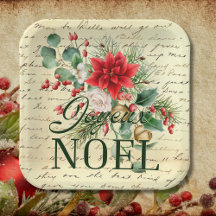 Vintage Rustic French Joyeux Noel
