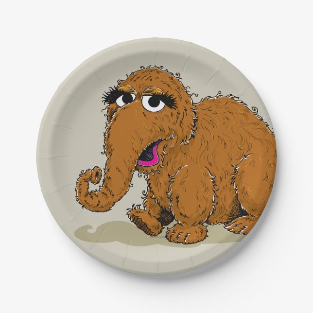 Prato De Papel Vintage Snuffleupagus (Frente)