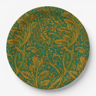 Prato De Papel Vintage William Morris Arcadia Sem Costura Total