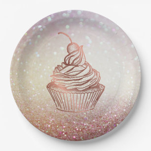Prato De Papel Vintagem russa da padaria do Cupcake Cakes & Sweet