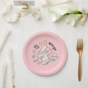Prato De Papel Virgo Loppi Tokki Bunny Zodiac Série