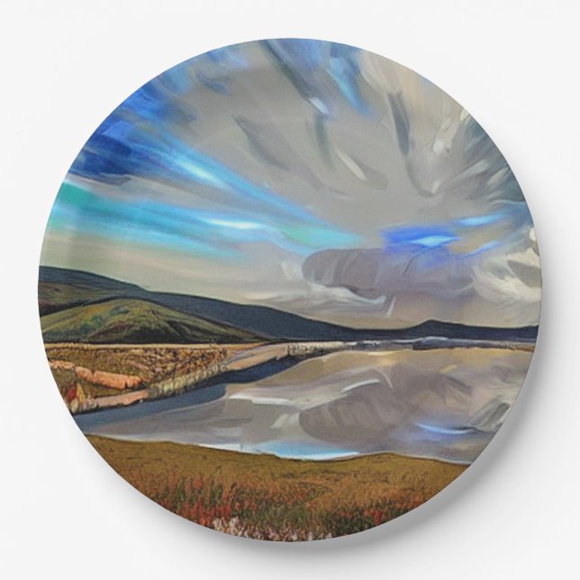 PRATO DE PAPEL VISTA LAKE (Frente)