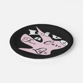 Prato De Papel Viva uma vida livre de cuidados