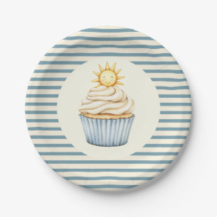 Prato De Papel Você É Meu Solzinho Festa de Chá de Bebê Cupcake