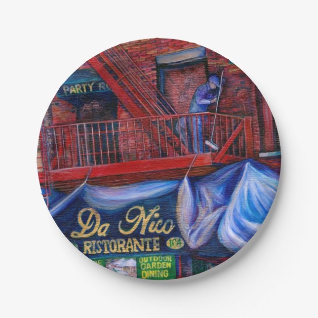 Prato De Papel Você não ama Pintura Vermelha? (Frente)