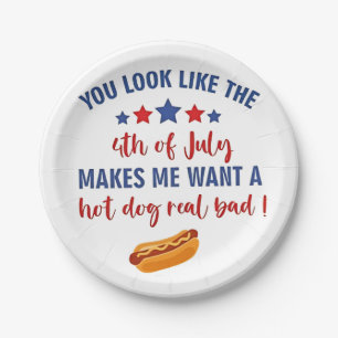 Prato De Papel Você parece que o 4 de julho me faz querer