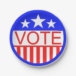 Prato De Papel Votação Na América