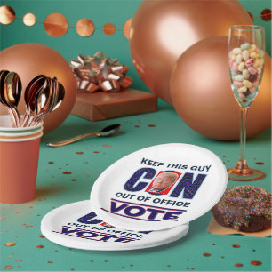 Prato De Papel Votar Blue Resist 2024
