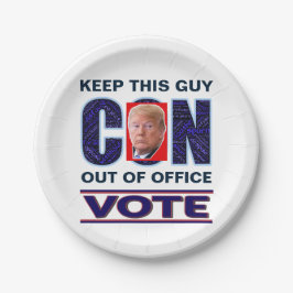 Prato De Papel Votar Blue Resist 2024