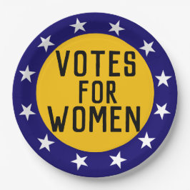 Prato De Papel Votos para o pino histórico do suffragette das