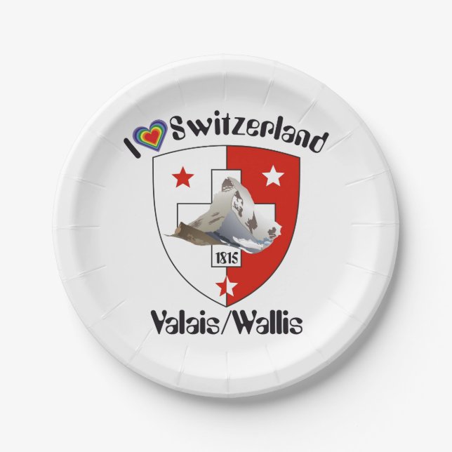 Prato De Papel Wallis / Schweiz - Valais / Suisse Teller (Frente)
