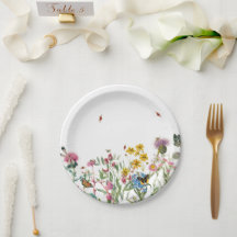 Watercolor Wildflower Insetos Floral Primavera Gar