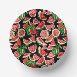 Prato De Papel Watercolour Watermelon Paper Bowls – Summer Party