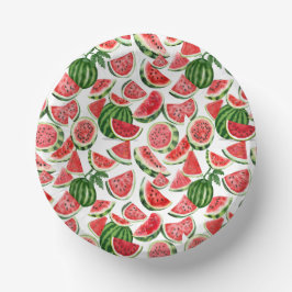 Prato De Papel Watercolour Watermelon Paper Bowls – Summer Party