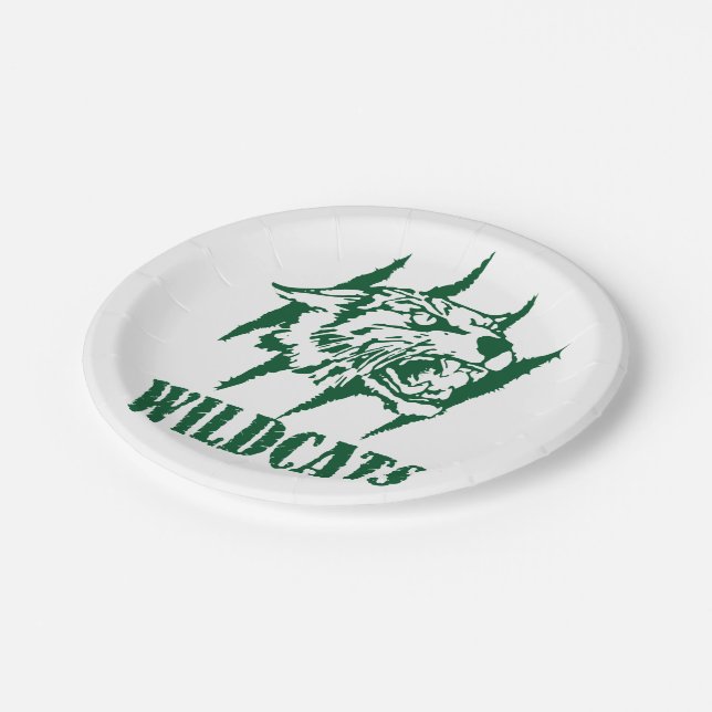 Prato De Papel Wayland Union Wildcats #9 (Inclinado)