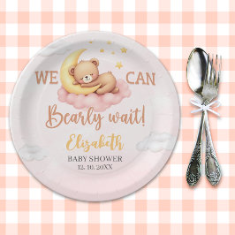 Prato De Papel We Can Bearly Wait - Baby Shower Party