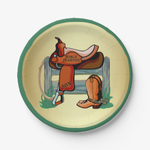 Prato De Papel Western Cowboy Champion Filho Saddle Boots