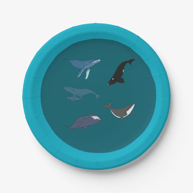 Prato De Papel Whale (Frente)