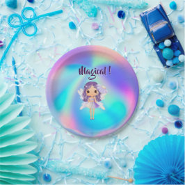 Prato De Papel Whimsical Princess Fairy Birthday