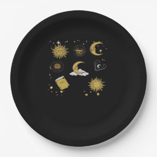 Prato De Papel Whimsigoth Sun Moon Witchy Classic